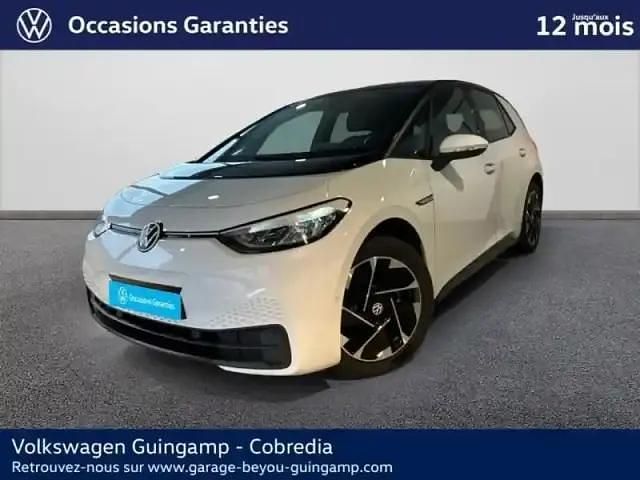 Blanc glacier métal/toit/hayon noir Occasion 2022 VW ID.3 Pro Citadine | 21 990 € (Super prix) - Image 1/4