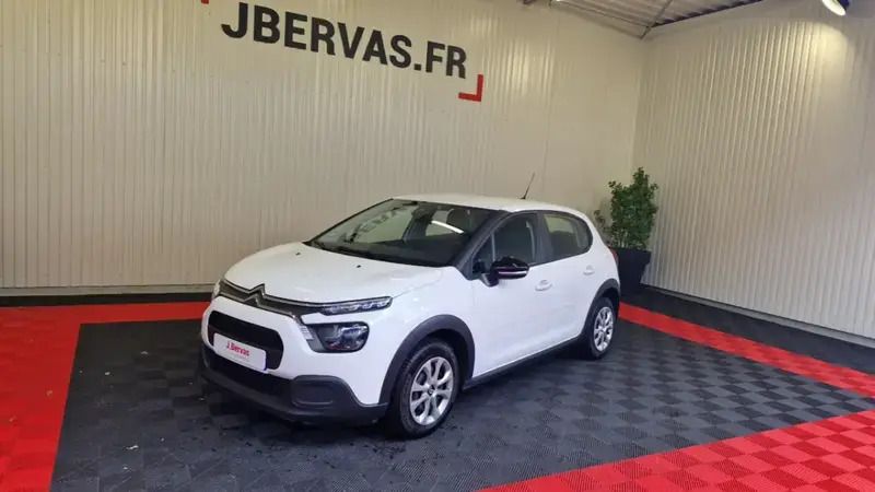 Blanc Utilisé 2021 Citroën C3 Feel Citadine | 9 790 € (Bon prix) - Image 1/4