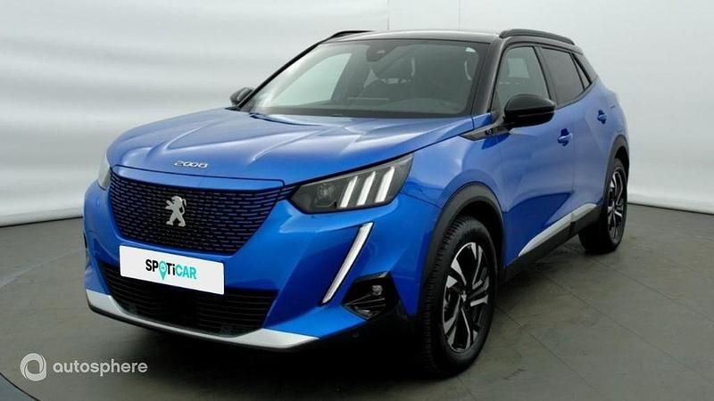 Bleu Utilisé 2022 Peugeot e-2008 GT SUV | 21 092 € (Prix juste) - Image 1/4