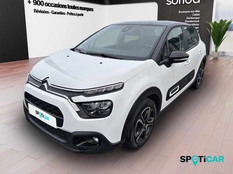 Blanc Utilisé 2022 Citroën C3 Feel Citadine | 10 990 € (Bon prix) - Image 1/3