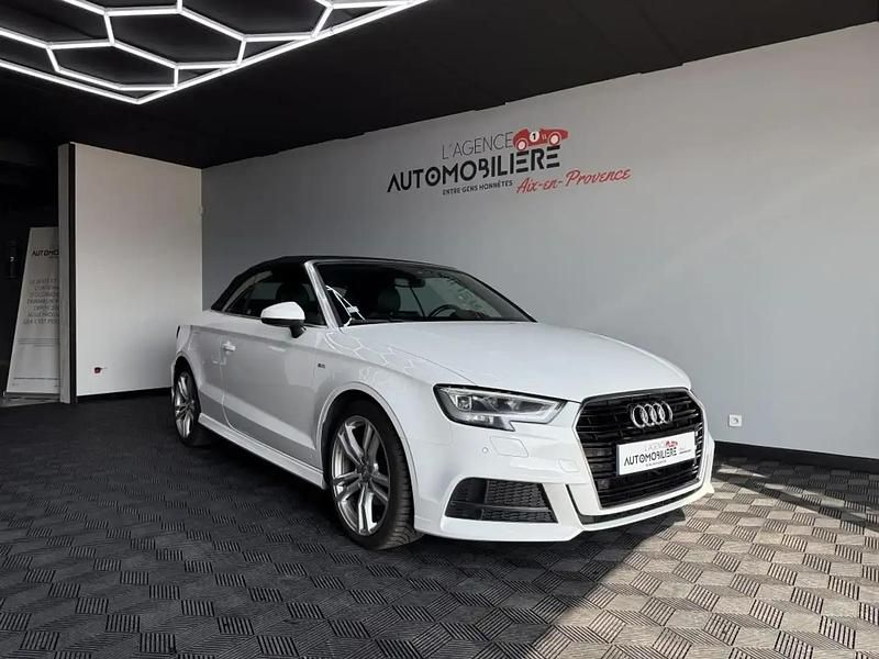 Blanc Utilisé 2021 Audi A3 Cabriolet S-Line Cabriolet | 24 990 € (Prix juste) - Image 1/4