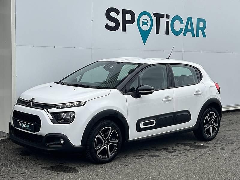 Blanc banquise Utilisé 2022 Citroën C3 Feel Citadine | 11 690 € (Prix juste) - Image 1/4