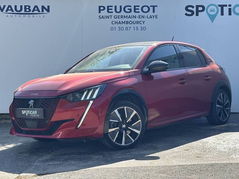 Rouge Utilisé 2021 Peugeot e-208 Citadine | 16 990 € (Prix assez cher) - Image 1/3