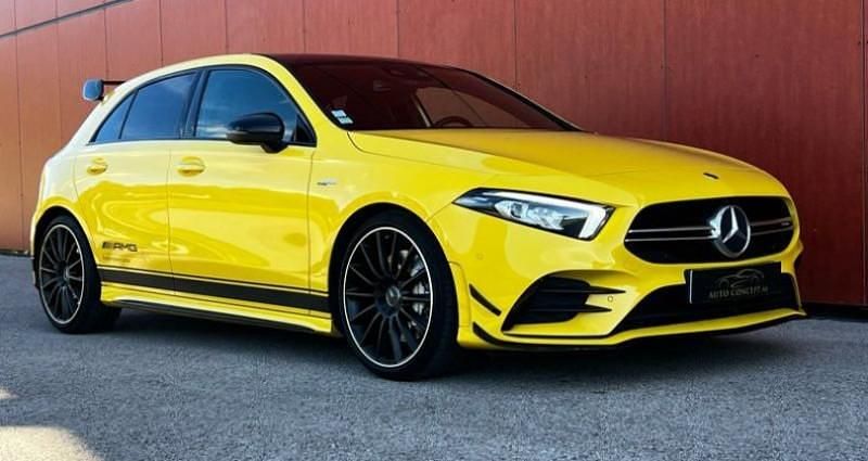 Jaune Occasion 2019 Mercedes A35 AMG AMG Berline | 32 900 € (Prix cher) - Image 1/4