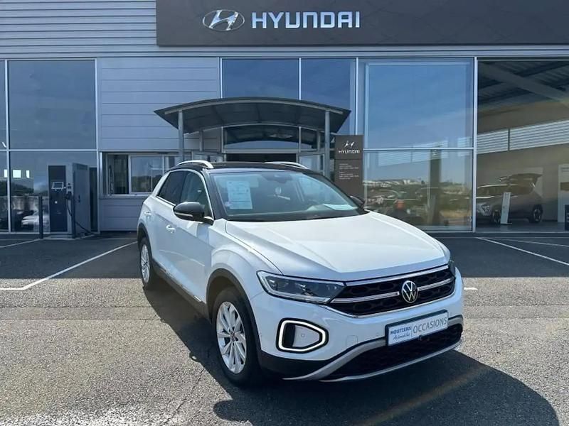 Blanc Utilisé 2023 VW T-Roc Style SUV | 26 990 € (Prix juste) - Image 1/4