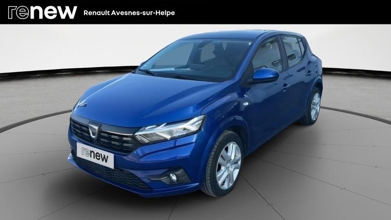 Bleu Utilisé 2021 Dacia Sandero Comfort Citadine | 12 499 € (Prix juste) - Image 1/4