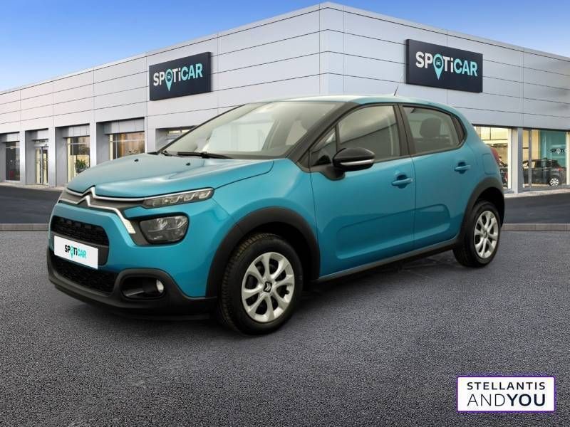 Bleue Utilisé 2021 Citroën C3 Feel Citadine | 10 690 € (Bon prix) - Image 1/3