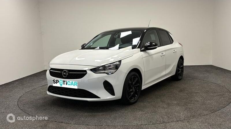 Blanc Utilisé 2020 Opel Corsa Elegance Berline | 12 499 € (Prix assez cher) - Image 1/4