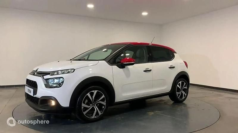 Blanc Utilisé 2022 Citroën C3 PureTech Citadine | 12 999 € (Bon prix) - Image 1/4