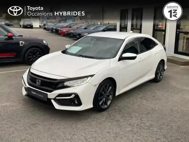 Blanc orchidé nacré Utilisé 2020 Honda Civic Exclusive Berline | 16 900 € (Prix juste) - Image 1/4
