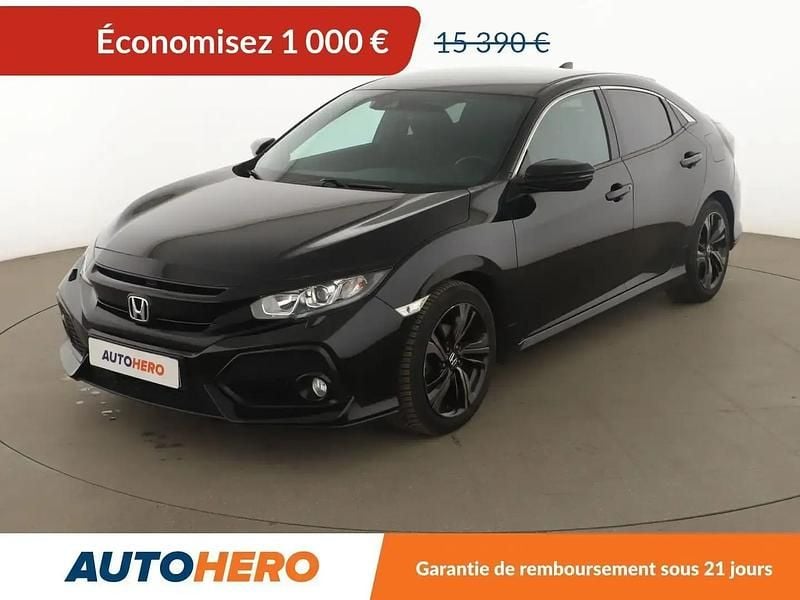 Noir Occasion 2017 Honda Civic Berline | 14 390 € (Prix juste) - Image 1/2