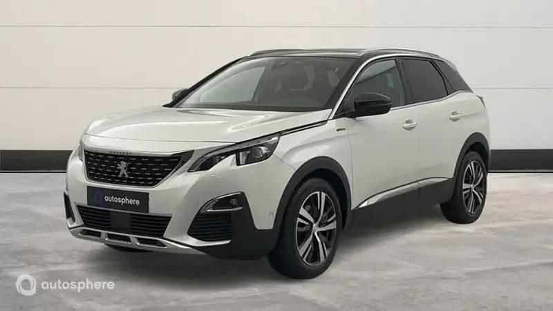 Blanc Utilisé 2019 Peugeot 3008 GT-line SUV | 16 999 € (Prix juste) - Image 1/4