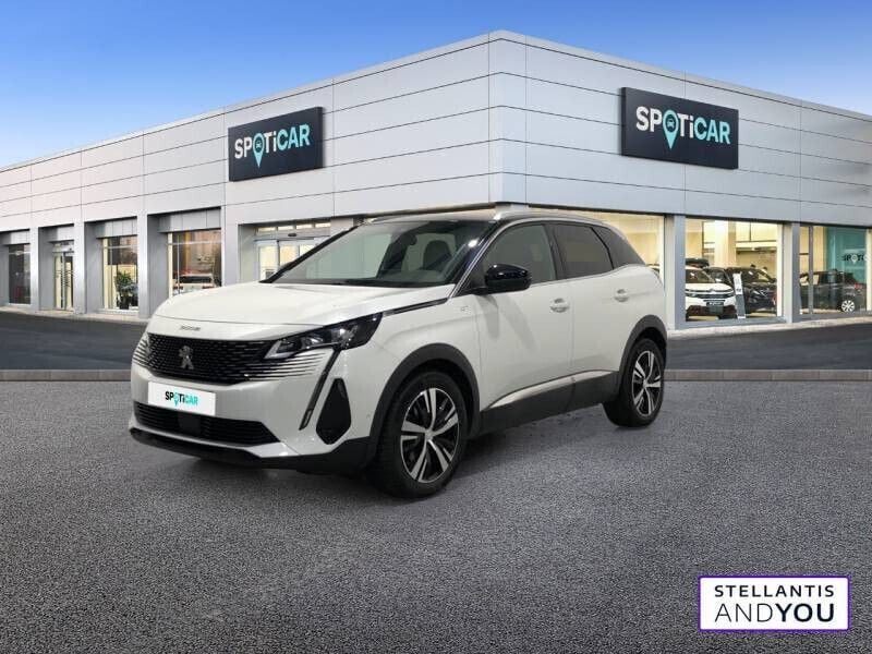 Blanc Utilisé 2021 Peugeot 3008 GT | 18 989 € (Prix juste) - Image 1/4