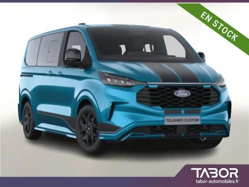 Bleu Nouvelle 2025 Ford Tourneo Custom Sport Monospace | 57 568 € (Prix assez cher) - Image 1/4