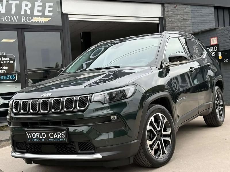 Vert Utilisé 2021 Jeep Compass Limited SUV | 21 990 € (Prix assez cher) - Image 1/4