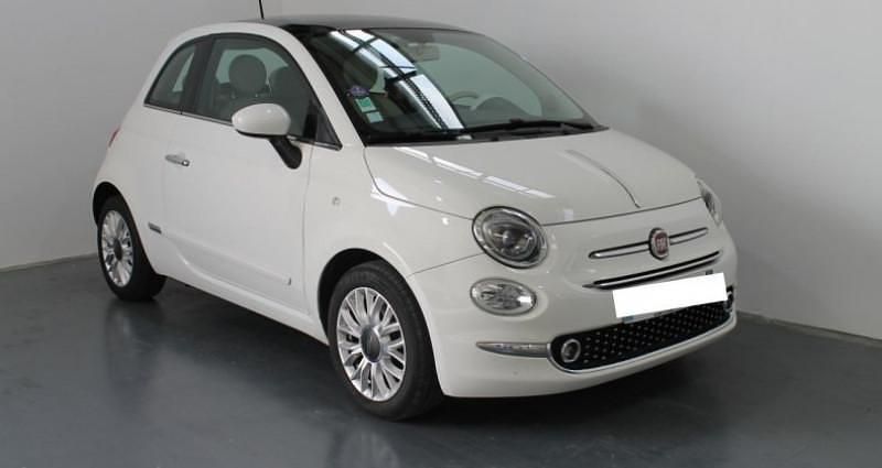 Blanc Utilisé 2016 Fiat 500 Lounge Berline | 8 990 € (Prix juste) - Image 1/4