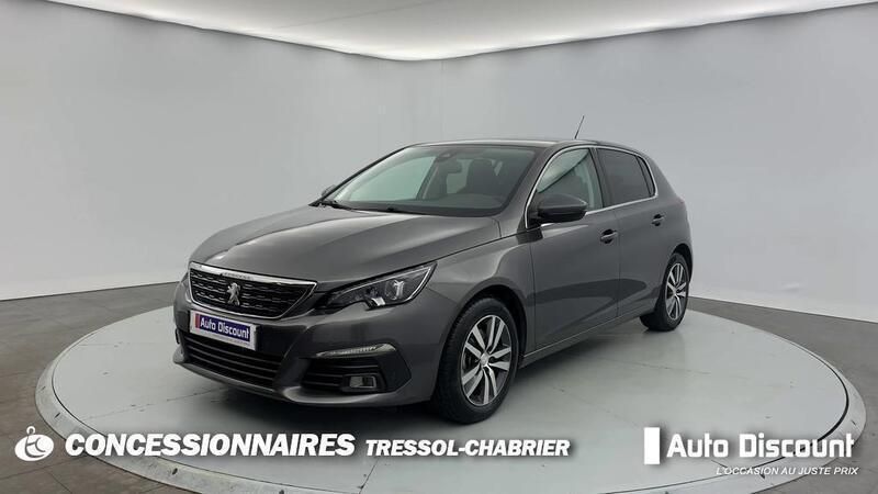 Gris Utilisé 2019 Peugeot 308 Allure Berline | 10 599 € (Prix juste) - Image 1/3