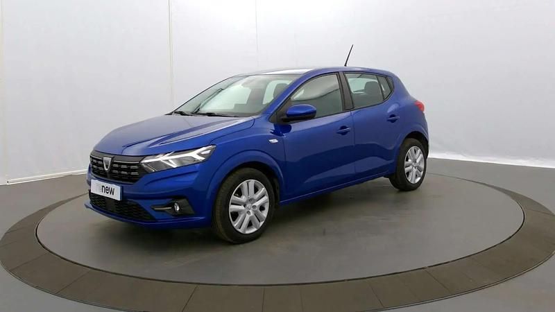 Bleu Utilisé 2021 Dacia Sandero Comfort Citadine | 11 990 € (Prix juste) - Image 1/4