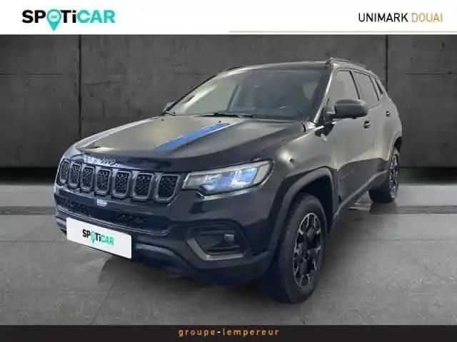 Carbon black Utilisé 2021 Jeep Compass Trailhawk SUV | 21 990 € - Image 1/4