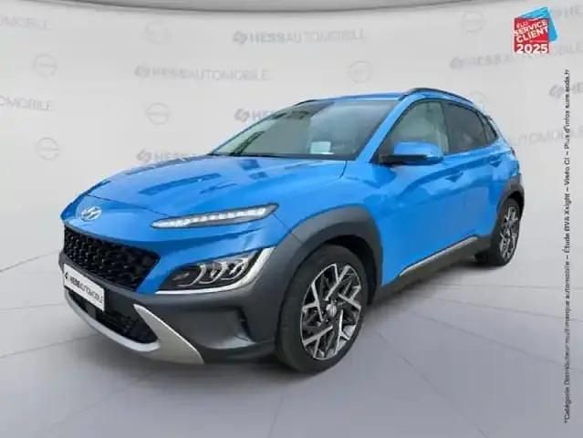 Surfy blue métal Utilisé 2021 Hyundai Kona SUV | 20 999 € (Prix juste) - Image 1/4