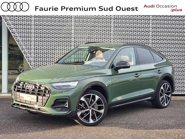 Vert district métallisé Utilisé 2021 Audi Q5 Sportback Ambition SUV | 39 790 € (Prix cher) - Image 1/4