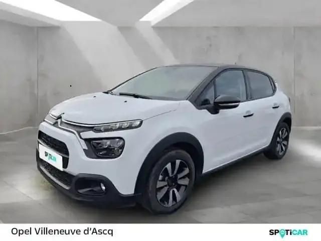 Blanc Utilisé 2023 Citroën C3 PureTech Citadine | 13 380 € (Prix juste) - Image 1/4