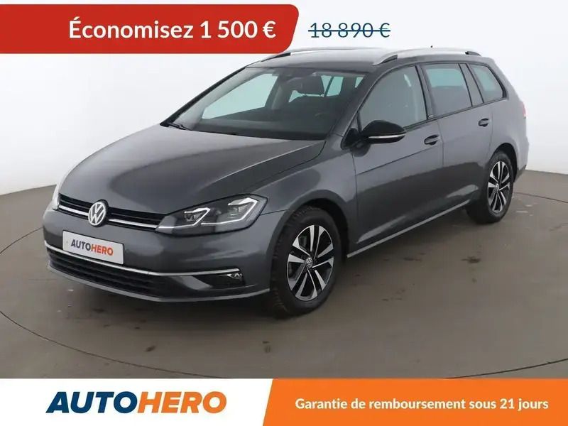 Gris Utilisé 2019 VW Golf VII IQ Drive Break | 16 990 € (Super prix) - Image 1/2