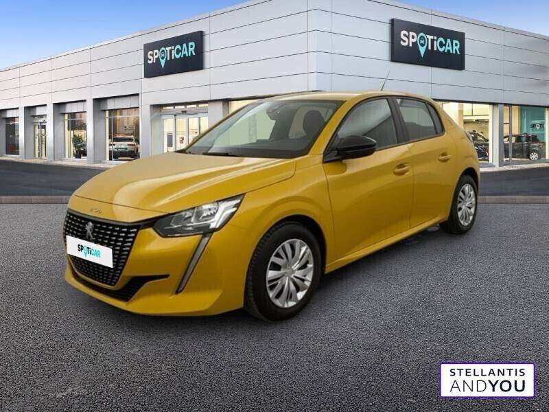 Jaune Utilisé 2022 Peugeot 208 Active Citadine | 11 190 € (Bon prix) - Image 1/4