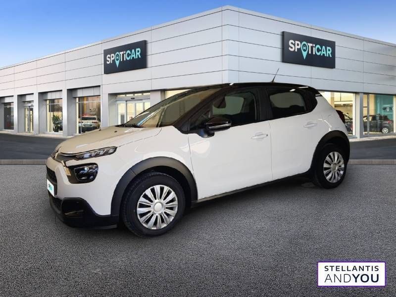 Blanc Utilisé 2021 Citroën C3 Feel Citadine | 9 890 € (Bon prix) - Image 1/3