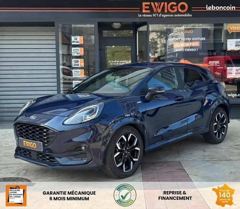 Bleu Utilisé 2022 Ford Puma ST-Line X SUV | 16 490 € (Prix juste) - Image 1/4