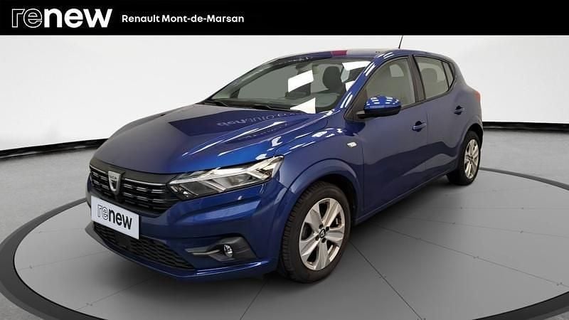 Bleu Occasion 2021 Dacia Sandero Comfort Citadine | 10 990 € (Bon prix) - Image 1/4