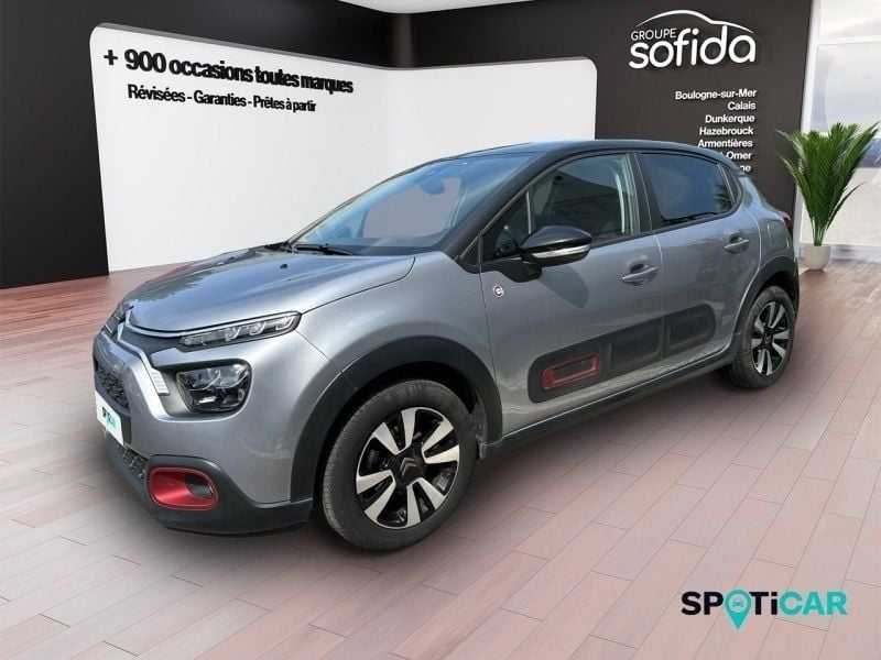 Noir Utilisé 2020 Citroën C3 PureTech Citadine | 10 990 € (Prix juste) - Image 1/3