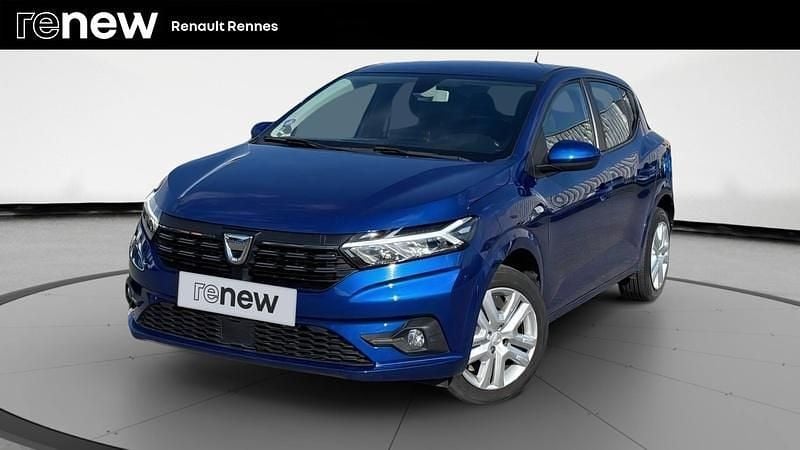 Bleu Utilisé 2021 Dacia Sandero Comfort Citadine | 12 290 € (Prix juste) - Image 1/4