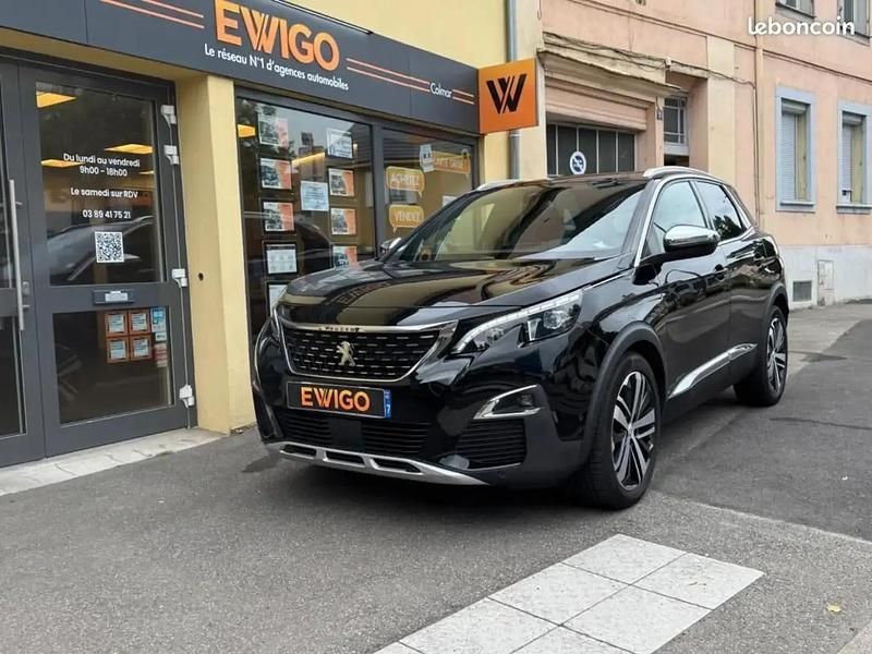 Noir Utilisé 2019 Peugeot 3008 Allure Monospace | 16 989 € (Prix juste) - Image 1/4