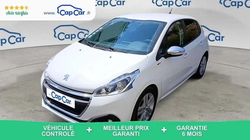 Blanc Utilisé 2017 Peugeot 208 Style Citadine | 6 290 € (Bon prix) - Image 1/4