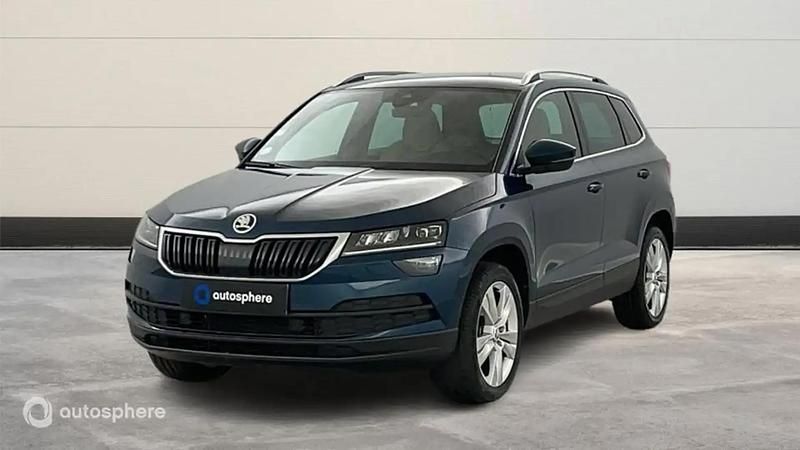 Bleu Utilisé 2021 Skoda Karoq Style SUV | 25 999 € (Prix juste) - Image 1/4