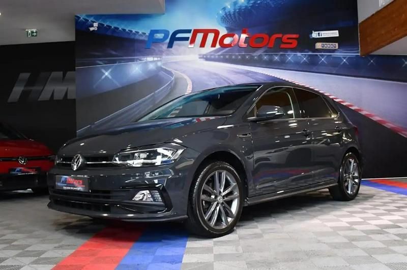 Gris Utilisé 2019 VW Polo R-line Citadine | 19 990 € (Bon prix) - Image 1/4