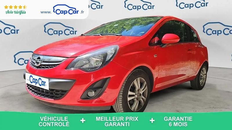 Rouge Utilisé 2014 Opel Corsa Citadine | 5 890 € (Prix juste) - Image 1/4