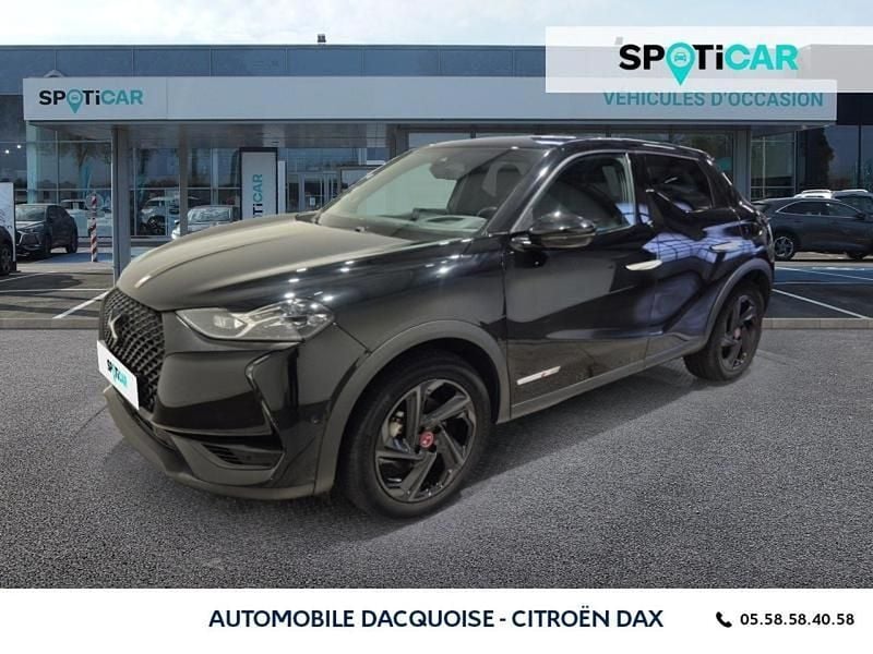 Noir Utilisé 2021 DS Automobiles DS3 Crossback E-Tense Performance Line Plus SUV | 18 990 € (Prix juste) - Image 1/4