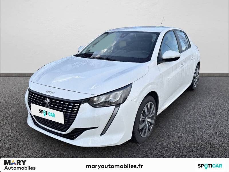 Blanc Utilisé 2020 Peugeot 208 Active Citadine | 13 490 € (Prix assez cher) - Image 1/4