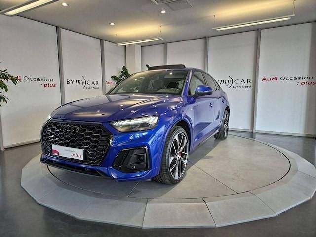 Bleu ultra métallisé Utilisé 2021 Audi Q5 Sportback S-Line SUV | 50 997 € (Prix cher) - Image 1/4