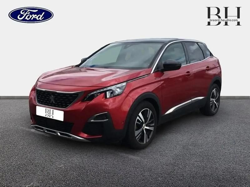 Rouge Utilisé 2019 Peugeot 3008 GT-line SUV | 16 980 € (Prix juste) - Image 1/4