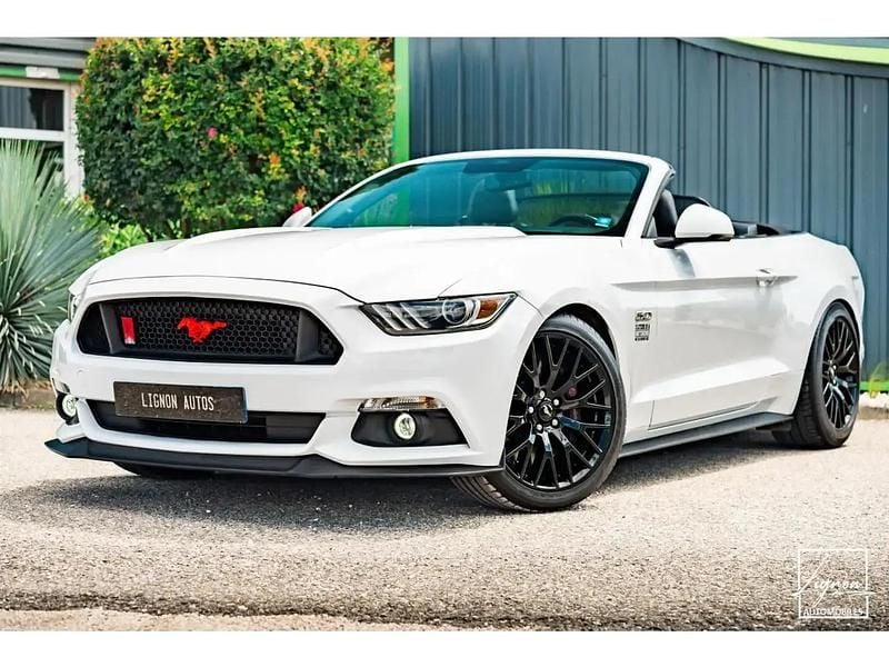 Blanc Utilisé 2017 Ford Mustang GT Cabriolet | 41 990 € (Prix juste) - Image 1/4