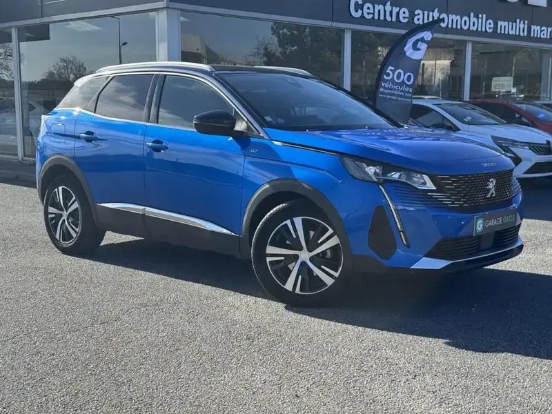 Bleu Utilisé 2020 Peugeot 3008 GT SUV | 22 890 € (Prix cher) - Image 1/4