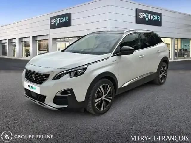 Blanc Utilisé 2020 Peugeot 3008 GT-line SUV | 22 490 € (Prix juste) - Image 1/4