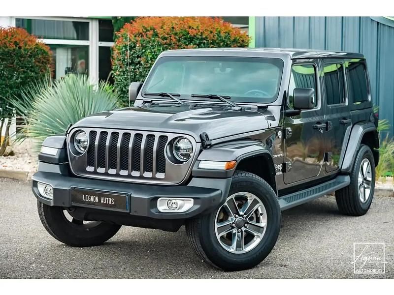 Gris Utilisé 2019 Jeep Wrangler Sahara SUV | 54 990 € - Image 1/4