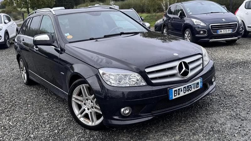 Noir Occasion 2008 Mercedes C220 Avantgarde Break | 4 600 € (Bon prix) - Image 1/4