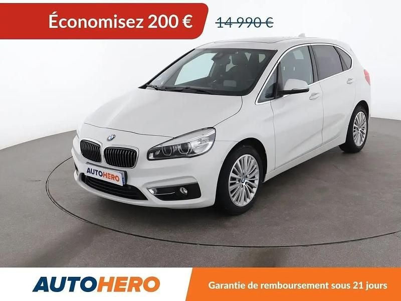 Blanc Occasion 2015 BMW 218 Active Tourer Luxury Line Monospace | 14 790 € (Prix juste) - Image 1/2