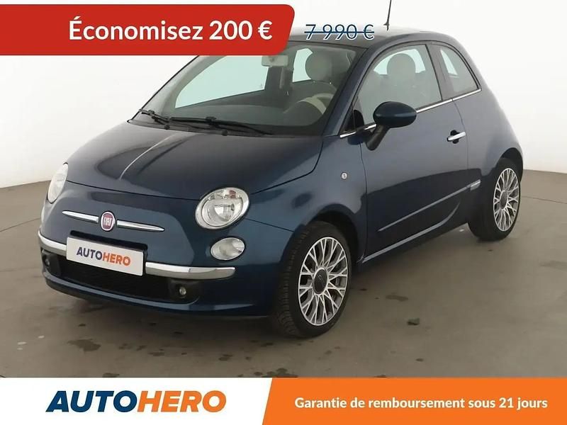 Bleu Utilisé 2014 Fiat 500 Lounge Citadine | 7 790 € (Prix juste) - Image 1/2