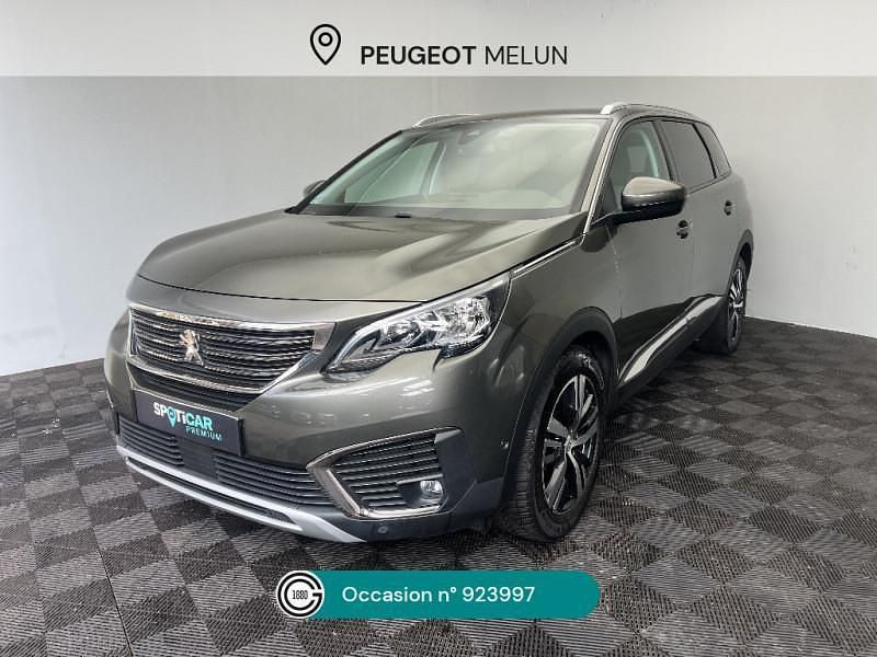 Gris Utilisé 2018 Peugeot 5008 Allure Monospace | 17 480 € (Prix juste) - Image 1/4